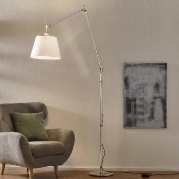 Artemide Tolomeo Mega álló világítás, szürke/alumínium/szatén, dimmelhető kép
