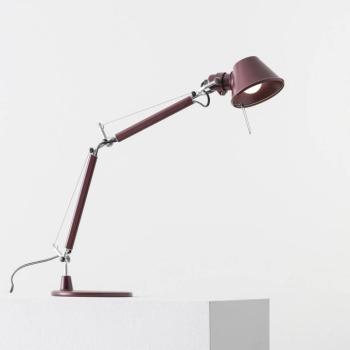 Artemide Tolomeo Micro asztali világítás, rubinvörös, magasság 73 cm kép