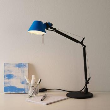 Artemide Tolomeo Micro Bicolour asztal fekete/kék kép