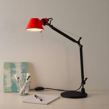 Artemide Tolomeo Micro Bicolour asztal fekete/korall színű kép