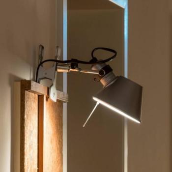 Artemide Tolomeo Micro csíptetős lámpa, alumínium kép