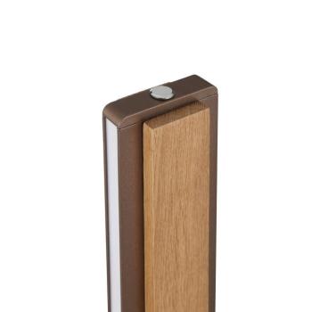 Arviso LED álló világítás, fa színű, tölgy, magasság 142 cm, CCT kép