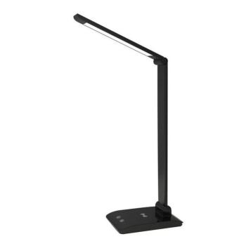 Asalite LED Asztali Lámpa Dimmerelhető 7W (450 lumen) CCT Wireless USB Fekete kép