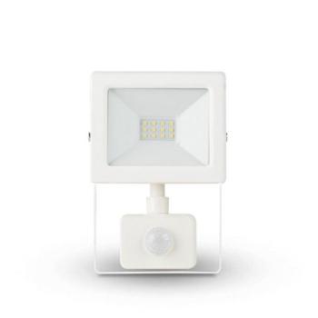 Asalite LED Fehér Reflektor Slim 10W 4500K (900 lumen) + Mozgásérzékelő Szenzor kép