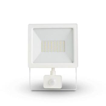 Asalite LED Fehér Reflektor Slim 50W 4500K (4500 lumen) + Mozgásérzékelő Szenzor kép
