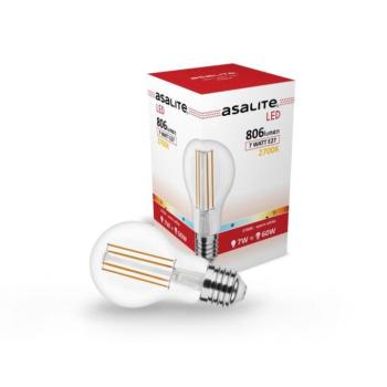 Asalite LED Izzó A60 filament gömb E27 7W 2700K (806 lumen) kép