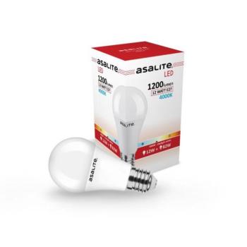 Asalite LED Izzó A60 gömb E27 12W 4000K (1200 lumen) kép