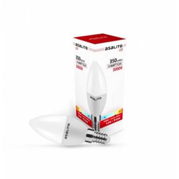 Asalite LED Izzó C37 gyertya E14 4W 3000K (350 lumen) kép
