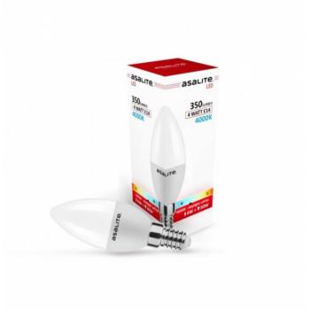 Asalite LED Izzó C37 gyertya E14 4W 4000K (350 lumen) kép