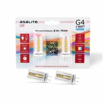 Asalite LED Izzó G4 12V 2W 4000K (220 lumen) kép