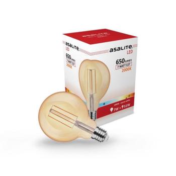 Asalite LED Izzó G95 filament E27 7W 2000K (650 lumen) kép