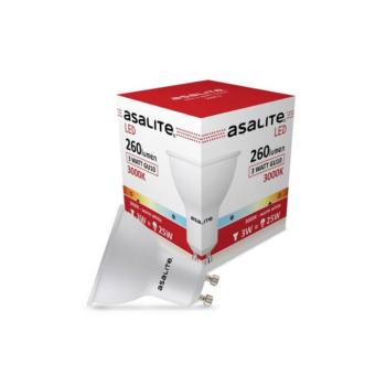 Asalite LED Izzó GU10 spot 3W 3000K (260 lumen) kép