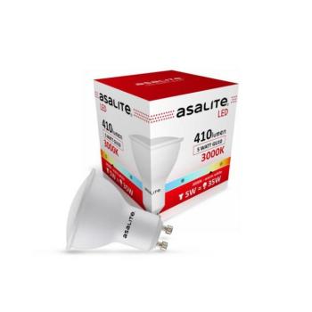 Asalite LED Izzó GU10 spot 5W 3000K (410 lumen) kép