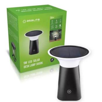 Asalite LED Napelemes Kültéri Asztali Lámpa IP65 5W 3000K (120 lumen) kép