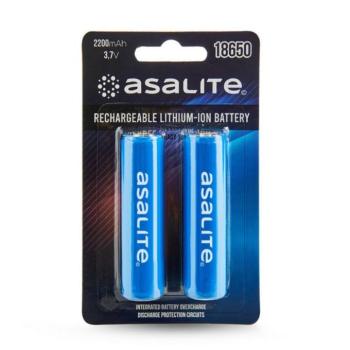 Asalite Újratölthető Li-ion Akkumulátor 18650 2200 mAh B2 kép