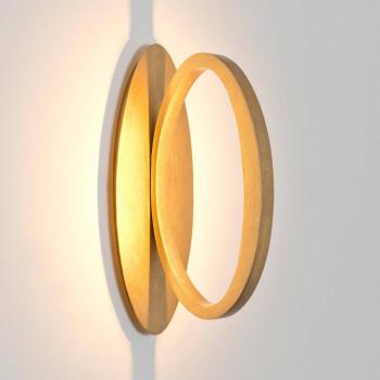 ASTERISCO OVAL LED fali lámpa, arany színű, 45 cm, fém, dimmelhető kép