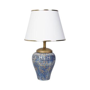 Asztali lámpa 1xE27/40W/230V kék/arany 687HMY2159 kép