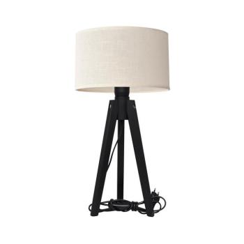 Asztali lámpa ALBA 1xE27/15W/230V krémes/fenyő B-D W+BK+2515 EC kép