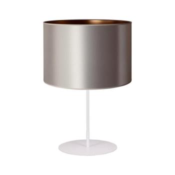 - Asztali lámpa CANNES 1xE14/15W/230V átm. 20 cm ezüst/réz/fehér 602976 kép