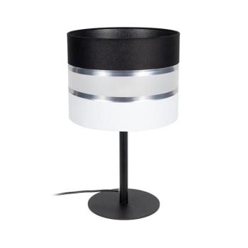Asztali lámpa CORAL 1xE27/60W/230V fekete/fehér 0417 kép