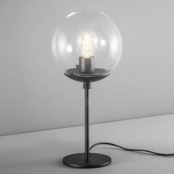 Asztali lámpa Global Ø 20 cm fekete kép