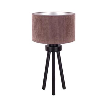 - Asztali lámpa LYON 1xE27/15W/230V átm. 30 cm barna 602310 kép