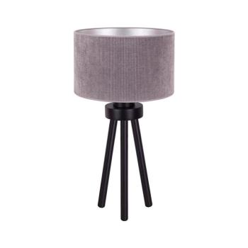 - Asztali lámpa LYON 1xE27/15W/230V átm. 30 cm szürke 602273 kép