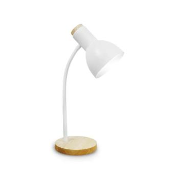 Asztali lámpa MARMA 1xE27/40W/230V fehér/kaucsukfa PDL333W kép