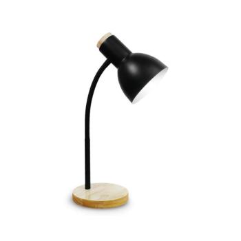 MARMA asztali lámpa 1xE27/40W/230V fekete/kaucsukfa PDL333B kép