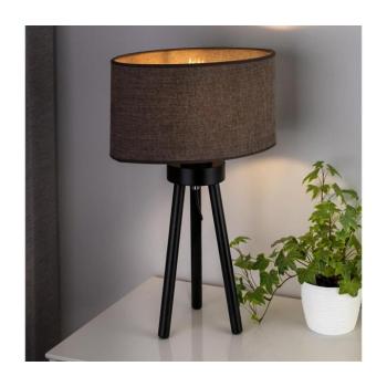 - Asztali lámpa OVAL 1xE27/15W/230V átm. 30 cm barna 603522 kép