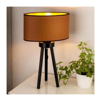 - Asztali lámpa OVAL VEGAN 1xE27/15W/230V átm. 30 cm barna 603379 kép
