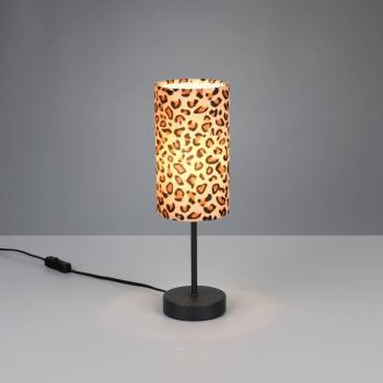 Asztali lámpa Pardina barna foltos/fekete Magasság 37 cm Fém