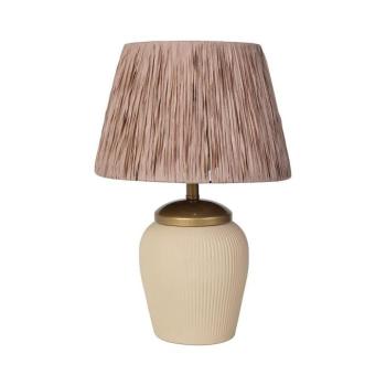 Asztali lámpa RAMZES 1xE27/40W/230V krémszínű/barna 687HMY2157 kép