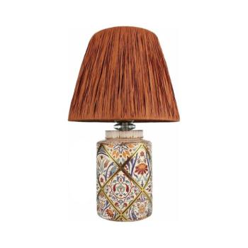 Asztali lámpa RAMZES 1xE27/40W/230V raffia 687HMY2372 kép