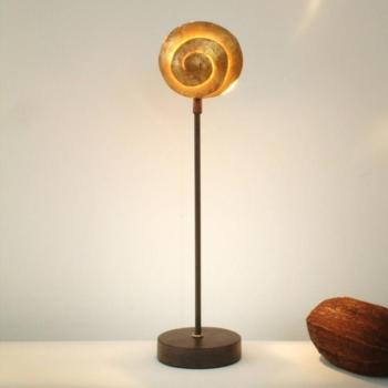 Asztali lámpa Schnecke arany vas anyagú kép