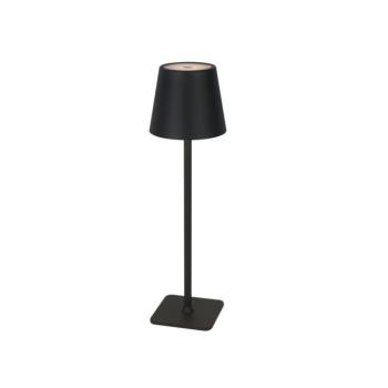 asztali lámpa TAZA 3.5W 400lm CCT IP54 fekete 2x2000mAh, 3,5W, CRI≥80, szabályozható, LED line, LL-203853 kép