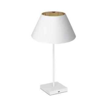 Asztali lámpa USB konnektorral 1xE27/60W/230V fehér 0900 kép