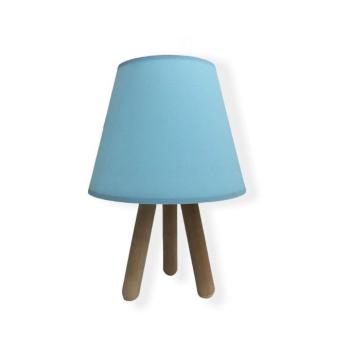 Asztali lámpa WOOD 1xE27/60W/230V kék 390FLH1716 kép