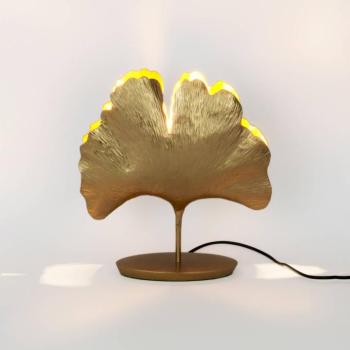 Asztali világítás Ginkgo, arany, 36x34cm kép