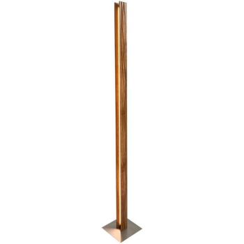 Atacama LED álló világítás, tölgy/matt nikkel, magasság 150 cm, fa kép