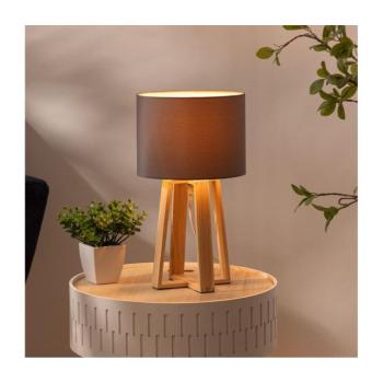 Atmosphera - Asztali lámpa MOLU 1xE27/25W/230V fenyő/szürke 161500B kép