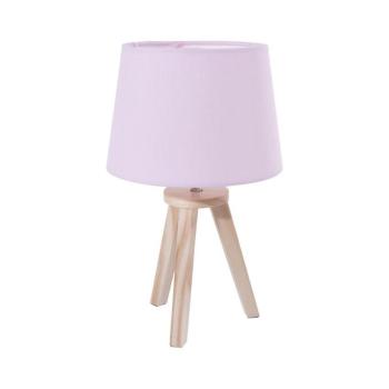 Atmosphera - Asztali lámpa TRIPOD 1xE14/40W/230V fenyő/rózsaszín 127252A kép