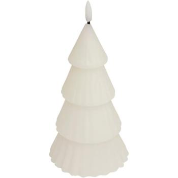 Atmosphera fa alakú LED gyertya, 20cm magas, fehér kép