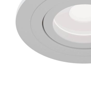 Atom, GU10, fehér, kör alakú keretbe beép. spot kép