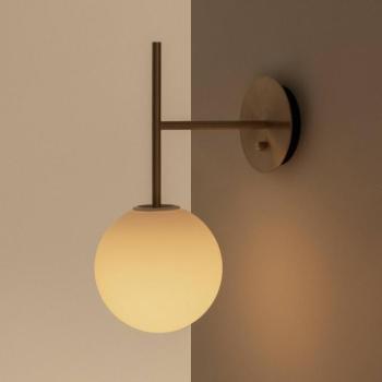Audo fali világítás TR Bulb Suspended sárgaréz színű, üveg, dimmelhető kép