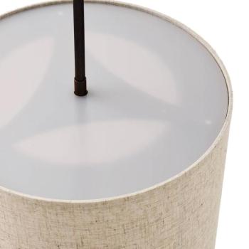 Audo Hashira lógó világítás vászonból, Ø30cm, természetes színű kép