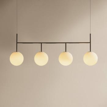 Audo TR Bulb Frame lógó világítás, 4 izzós, acélszürke/fehér kép