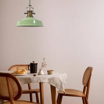 Augusta függőlámpa, mentazöld, Ø 40 cm, fém, E27, vintage kép