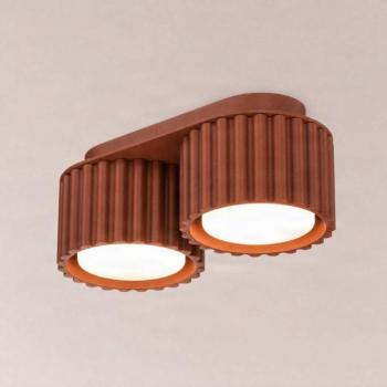 Aura 2 mennyezeti világítás, terrakotta színű, 2 izzós, hossza 21 cm, GX53 kép