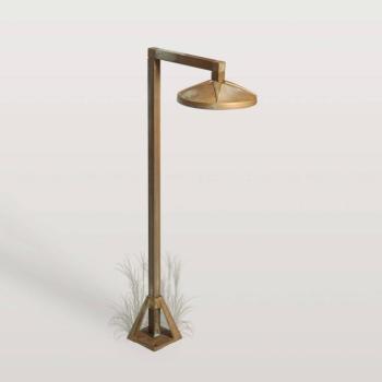 Aura Disk LED talapzati világítás, 50 x 19 cm, antik sárgaréz kép